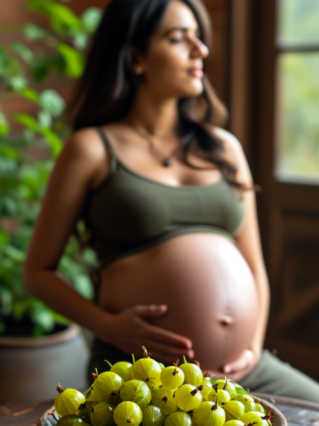 pregnant woman with Amla