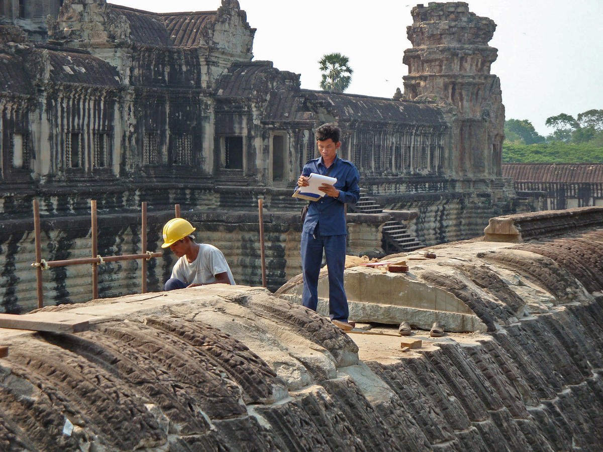 Angkor Wat conservation Work