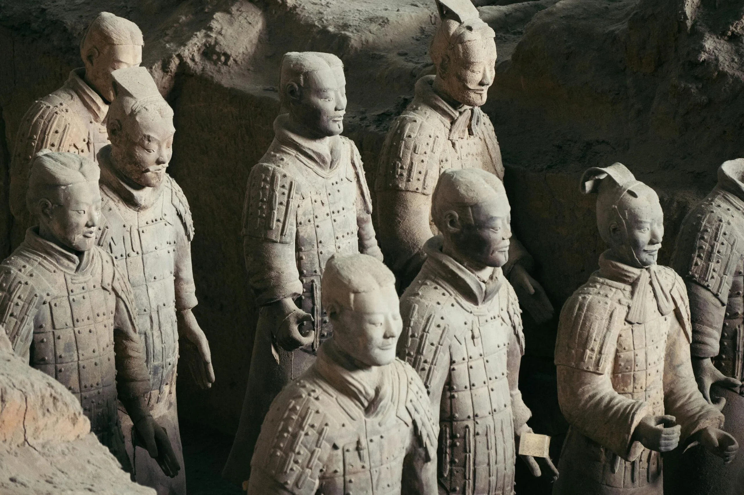 Terracotta Warriors of Xi'an in Close-Up View
